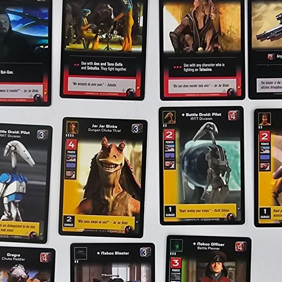 1999 Star Wars Young Jedi CCG Collectible Trading Card Game Lot of 11 - Picture 7 of 8